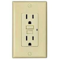 gfci duplex outlet, ivory