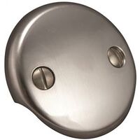 Two Hole Face Plate with Screws, Brushed Nickel