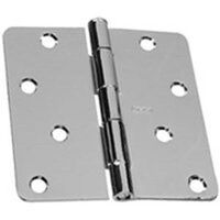 radius hinge, 4in. x 4in. x 1/4in. nickel