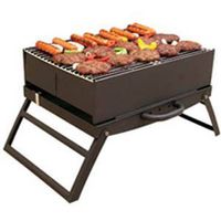 portable charcoal grill with totebag