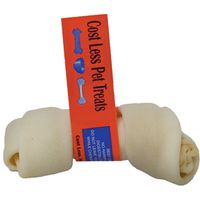 TREAT RAWHIDE KNOT WHITE 5IN  