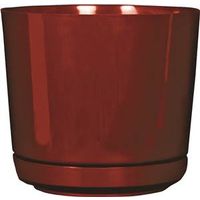 full depth planter, 10in. gloss burgundy