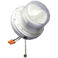 Allied Moulded LH-CFL2 Light Fixture With Wire Leads and Pull Chain