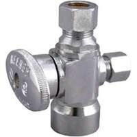 Three Way Quarter Turn Valve, 1/2in. x 3/8in. x 1/4in.