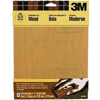 3m garnet sandpaper, very fine 9in. x 11in.