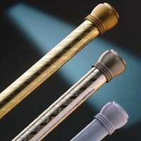 shower curtain tension rod,, 42in.-72in. bone swirl