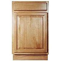 one door base cabinet, oak 21in.