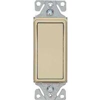 Decorator 3 Way Rocker Switch, Almond