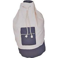 Cotton Laundry Bag with Strap