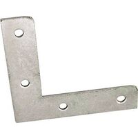 flat corner iron zinc, 8in. x 1/2in.