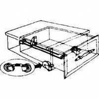 drawer slide, 22in.