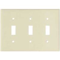 3 gang switch plate almond  