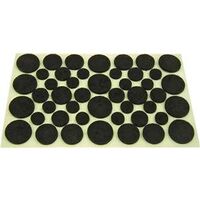 assorted size felt pads, 46 pcs brown
