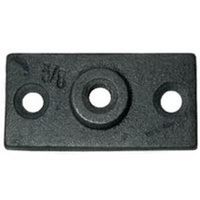 ceiling flange, 3/8in. zinc