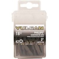 phillips screwdriver bits, #2 x 2in. 18 pk