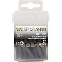 Phillips Screwdriver Bits, #2 x 2in. 18 Pk