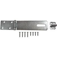 Fixed Staple Safety Hasp, 6in. Zinc