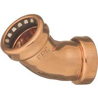 qtite push connect 45 degree elbow, 1/2in.