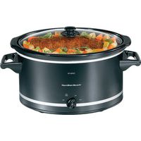 5496351 - 8QUART SLOW COOKER BLK/SILVER