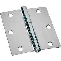 Wide Square Corner Utility Hinge, 3in. Zinc