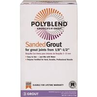 polyblend sanded grout, 7 lbs canvas