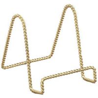 5561931 - 4"TWIST WIRE BRASS PLATE STAND