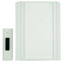 Wallpaper Battery Doorbell Chime, White