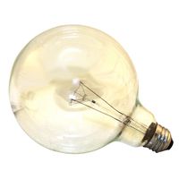 clear globe bulb, 40 watt   