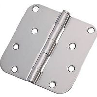 radius residential hinge, bright chrome 4in.