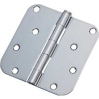 Radius Residential Hinge, Bright Chrome 4in.