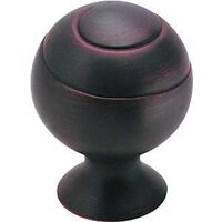 Spiral Ball Cabinet Knob, 1 1/8in. Bronze