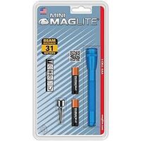 mini maglite flashlight, aaa blue
