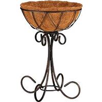 Coconut Lined Planter with Stand