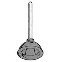 Plunger with 19in. Handle, 5in. Cup