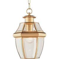 Boston Harbor Hanging Lantern, Polished Brass