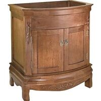 Tuscany Assembled Vanity, 34 1/4in. Walnut