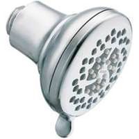 three setting wall mount shower head, chrome