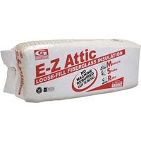 E-Z Attic Loose Fill Fiberglass Insulation, Yellow