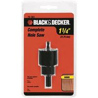 hole saw with mandrel, 1 1/4in.
