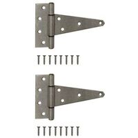 Heavy Duty T Hinge with Bushing, 6in. Galvanized