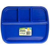 PLASTIC 4 SECTION TRAY        