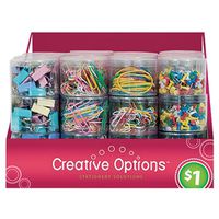 ASSORTED PAPER CLIPS AND BANDS