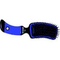 horse mane brush, blue