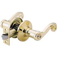 Reversible Entry Lever Lock Set, Polished Brass