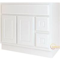 5763743 - 36X21 2 DR 2 DRWR WHT VANITY