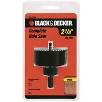 hole saw with mandrel, 2 1/8in.