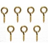 #217 1/2in. Small Solid Brass Eye Screws