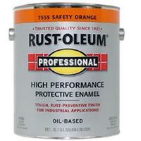 voc safety enamel paint, orange 1 gal