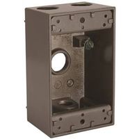 5775317 - RECT BOX 1G 4-1/2 OUTLETS BRZ