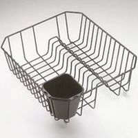 black dish drainer, black